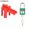 Adjustable Ball Valve Lockout with Safety Padlock 1 Set Industrial Handle Lock for Water Spigot Outdoor Plumbing Safety Thread Lock3