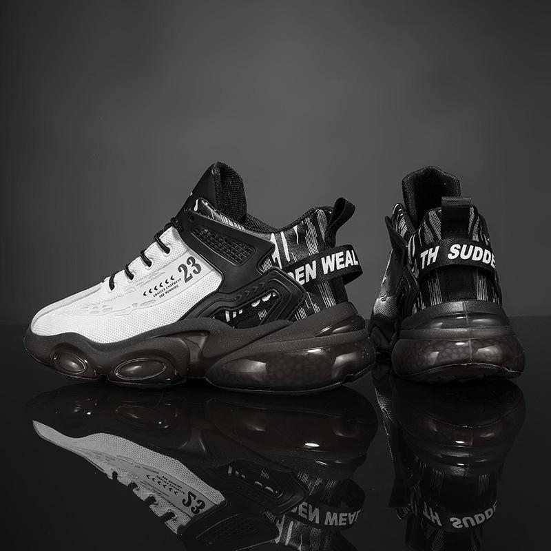 Модные мужские кроссовки, трендовые удобные мужские дышащие баскетбольные кроссовки для активного отдыха, нескользящие кроссовки для мужчин, повседневные спортивные кроссовки для бега