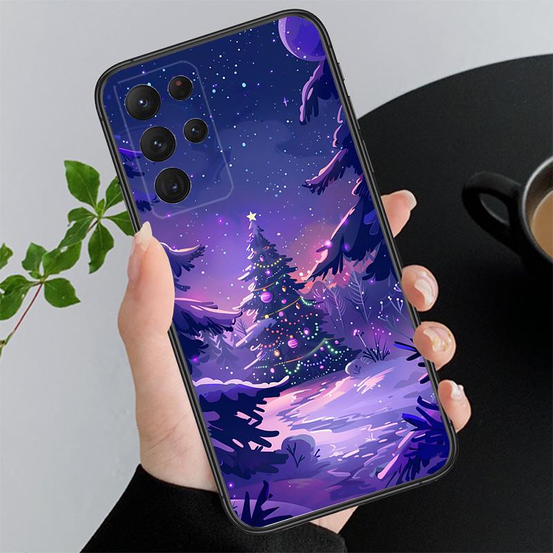 Рождественский мультяшный чехол для телефона Samsung A55 A16 A56 A36 A35 A15 A53 A54 A33 A34 A25 A05S A52 A52S A14 A24 A26 A71
