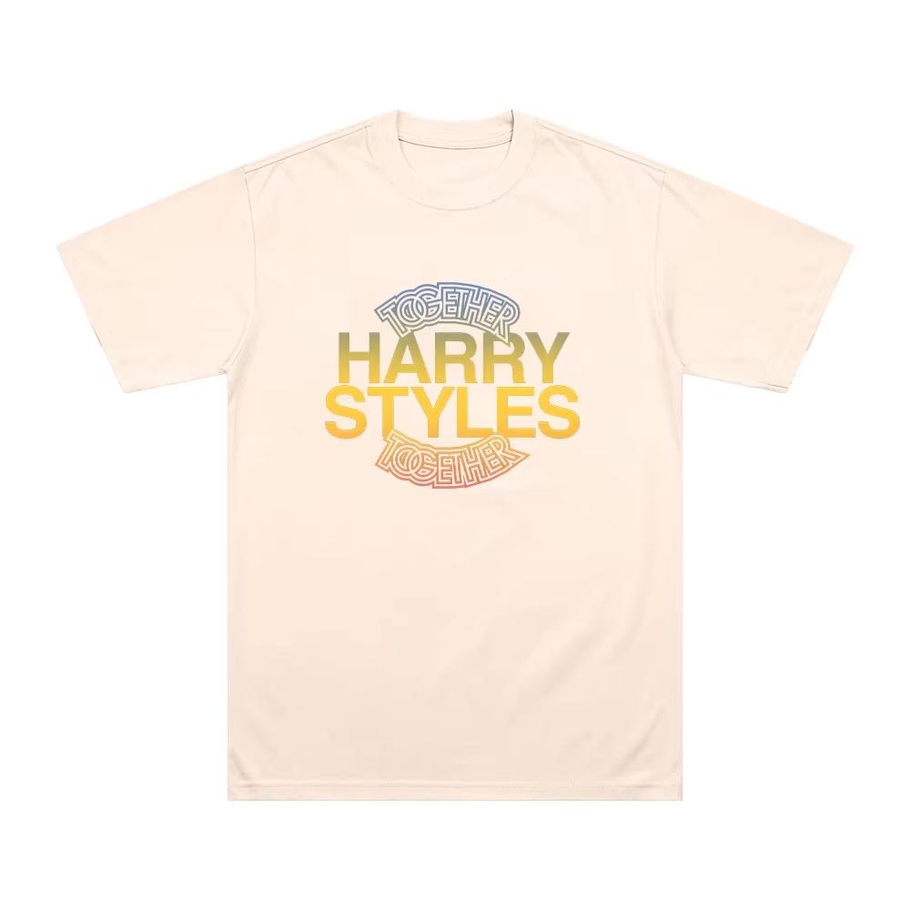 HarryStyle Together Graphic Print T Shirts Y2k Harajuku Streetwear Men and Women Short Sleeved Fashion New Cotton top