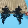 Black Car Bone To Flower Diy Home Soft Decoration Embroidery Polyester Silk Lace Clothing Wedding Jewelry Embroidery Lace Cloth