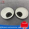 ABS Silver Desk Grommet - Round Wire Box Cable Management Hole Cover for Office.