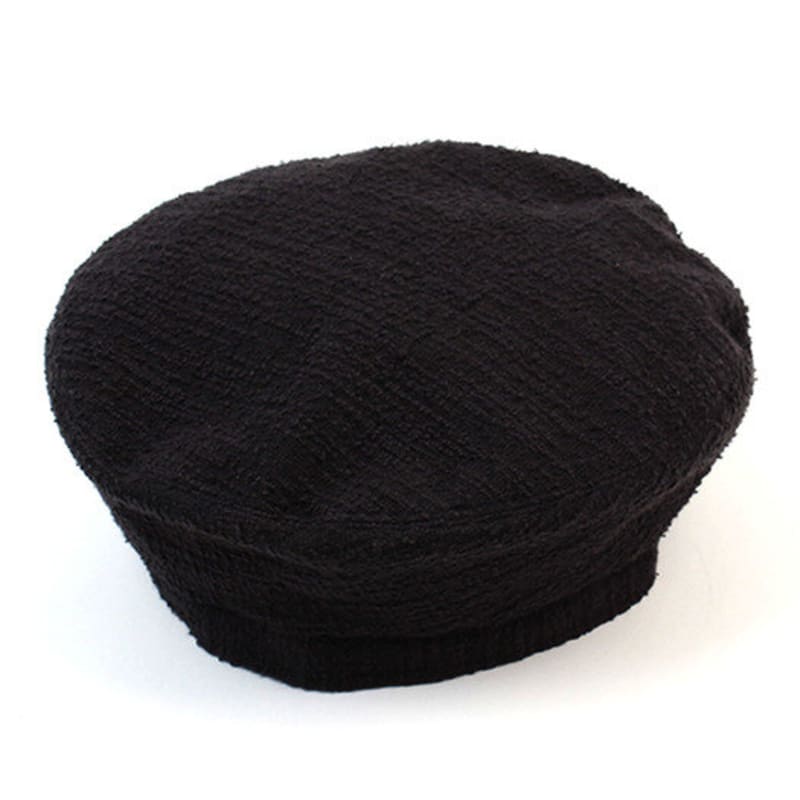 Универсальная химия Берет из черного твида с поясом Берет