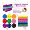 102Pcs/Set Magnetic Fraction Tiles Circles Percentage Decimal Fraction Learning Math Manipulatives Elementary School Students Teaching Educational Toy