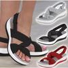 2024 New Casual Sandals Thick Sole Women's Shoes Large 35-43 Sandals Women's Roman Simple Fish Mouth