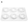 Mousse Cake Mold Food Grade BPA Free Heat-Resistant Dishwasher Safe 6-Cavity DIY Fondant Chocolate Mold