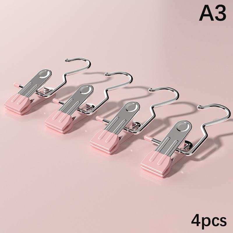 10 шт., зажим для одежды из нержавеющей стали, универсальный органайзер для обуви, прищепки для одежды, крючки для стирки, домашнее хранение одежды, полотенец