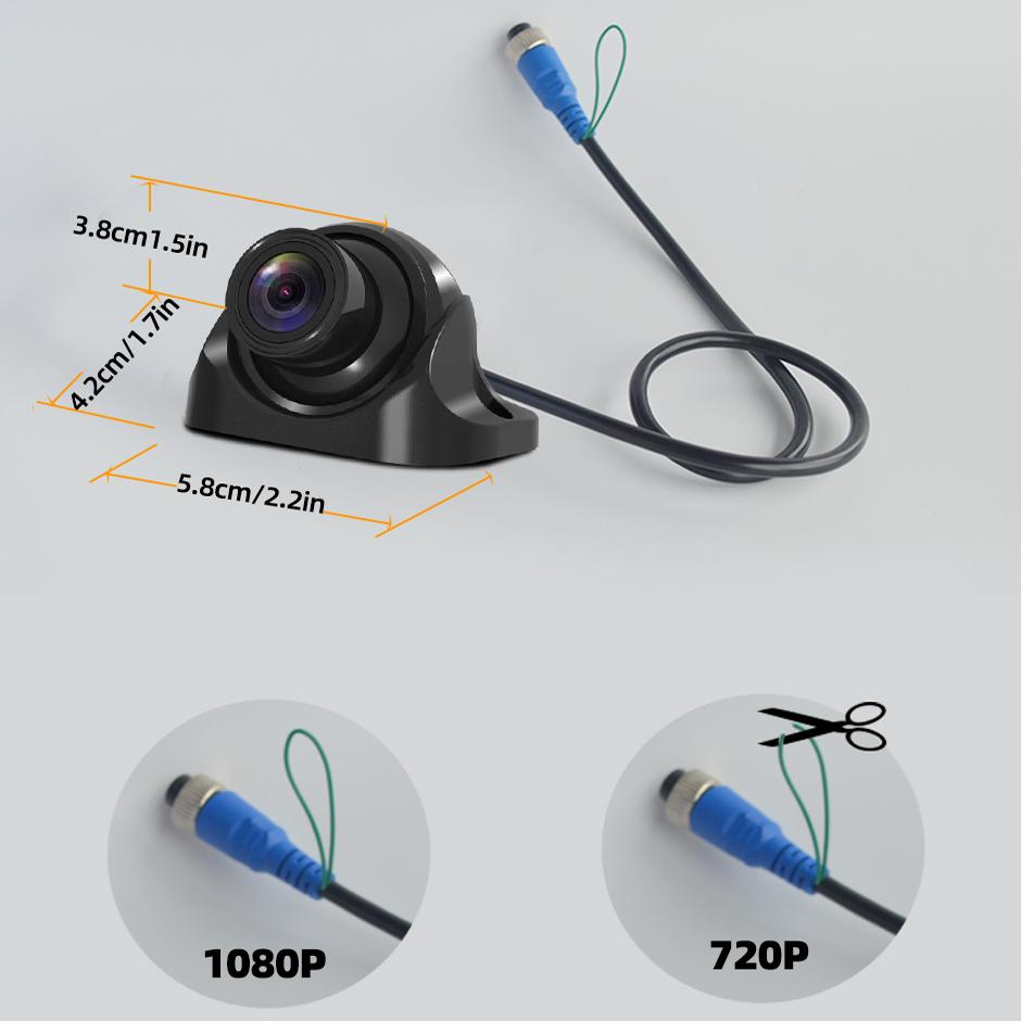 AHD Full HD камера заднего вида с ночным видением 1080P 720P с обратной передней стороной для грузовика, автобуса, тяжелого транспортного средства, автофургона, пикапа