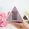 7 Colors Changing LED Light Triangular Thermometer Calendar Digital Alarm Clock