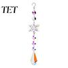 Faux Crystal Prism for Balcony Sun Catcher, Hanging Suncatcher, Snowflake Rainbow Maker Pendant Retro Style Wall Decoration Window, Home Christmas