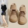 Fashionable and Comfortable Thick Bottom Boots Female Fall Casual High-top Women's Shoes Retro Biker Work Short Boots