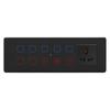 For Tuya Smart WiFi Glass Touch Panel with 4-Way Switch 10A Max. Current for Light Curtains Dimming Fan Control-Combi
