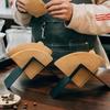 1 шт. Стойка для бумажных фильтров для кофе Стойка для хранения в кофейне Нержавеющая сталь V-образная Ручная стирка Фильтровальная бумага Кронштейн большой емкости