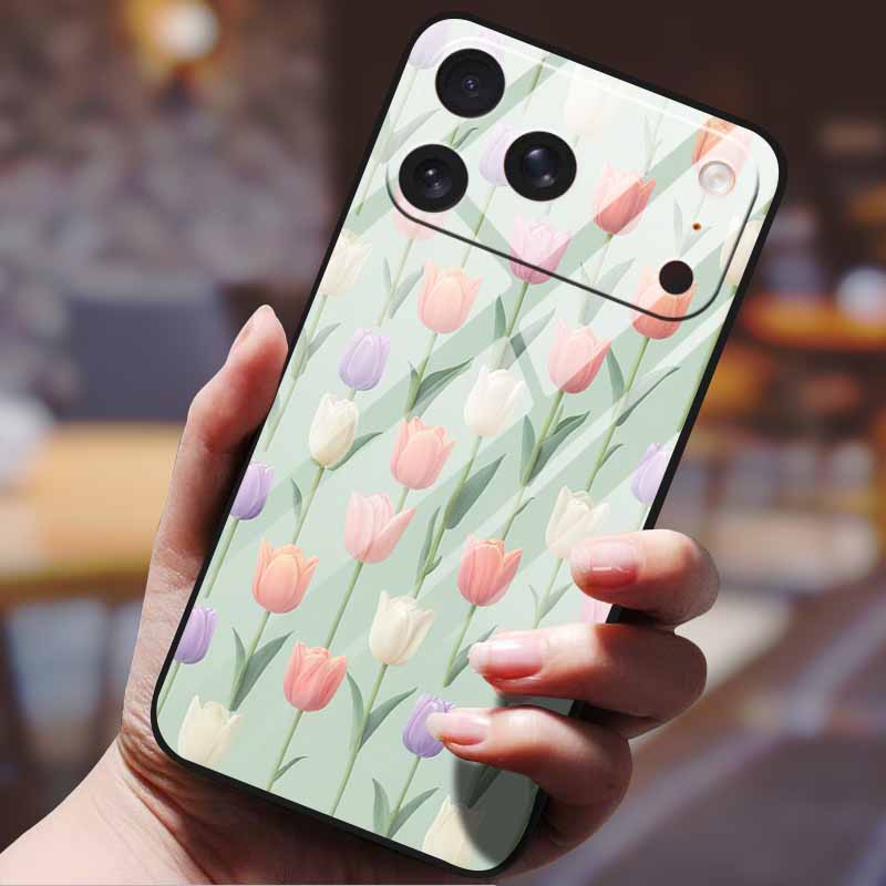 Phone Case for iphone 17 pro max iphone17 Air Tempered Glass Hard Back Cover Bumper 17pro Funda Cartoon Anime Fashion Pattern