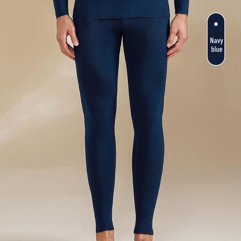 2024 Мужские термолеггинсы из немецкого кашемира и шелка — с начесом, теплая внутренняя одежда для осени и зимы