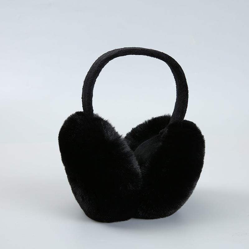 Foldable Plush Earmuffs Fur Headphones Earmuff Ladies Autumn And Winter Ear Cover Russia Winter Fur Earlap Girl Cute Ear Bag