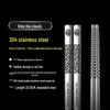 Household Non-Slip Metal Chopsticks - Food Grade 304 Stainless Steel with Laser Anti-Scalding Design