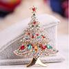 Brooch Pin Enamel Pin Christmas Tree Brooch Party Gifts Charm Ornaments Rhinestone