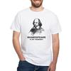 CafePress Шекспир - мой кореш Белая футболка Мужская 100% Хлопок, Классическая графическая белая футболка