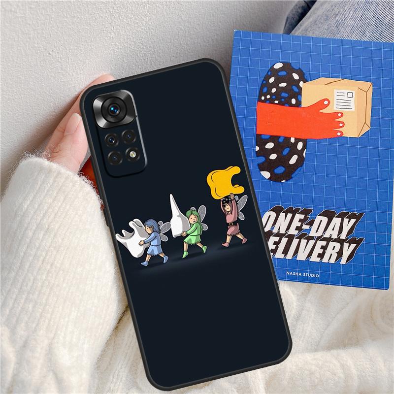 Чехол для телефона Xiaomi Redmi Note 11 9 10 12 13 14 Pro 9S 10S 11S 12S Redmi 13C 10C 12C 14C с рисунком 'Стоматолог Зуб Funda'