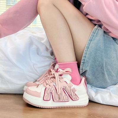 Маленькие белые туфли, детская осенняя новинка, модные универсальные дышащие повседневные туфли для студентов на толстой подошве