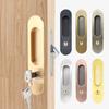 Hidde Sliding Door Lock Zinc Alloy Hidde Handle Lock New Door Pull Lock  Sliding Door