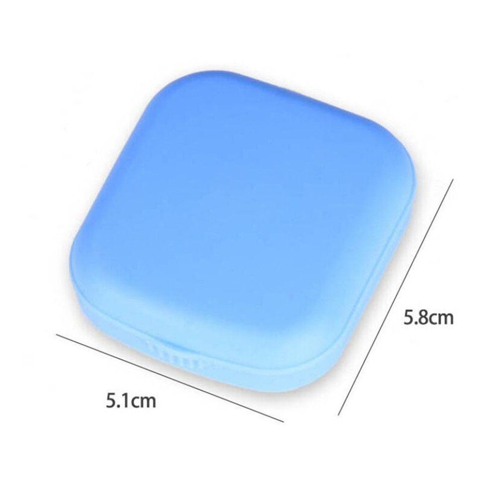Easy Carry Travel Container Colorful Contact Lens Case Contact Lenses Box Mini Square with Mirror