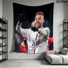 Neymar Jr Wall Tapestry Aesthetic Wall Hanging Printed Fabric Blanket Decorative Tapestries for Bedroom Living Room Home Decor
