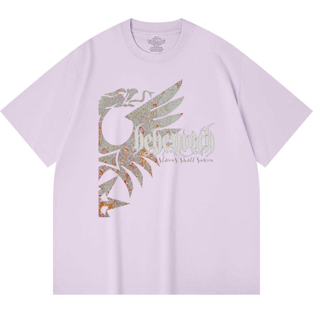 Хлопковая футболка плотностью 230 г/м² 100% Хлопок Heavy Metal Футболка с принтом рок-группы Популярная музыка Унисекс Тяжелая хлопковая футболка