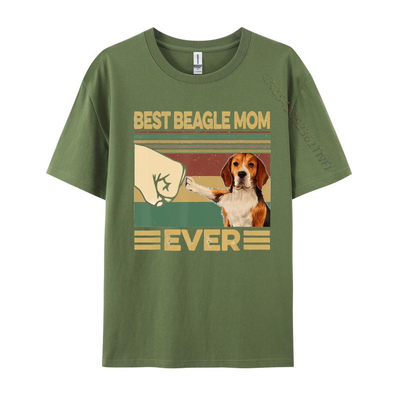 Best Beagle Mom Ever Tshirt Cotton Mens T Shirts Tops Tees Retro Printed Hot Sale Top Quality 3xl Men Clothing