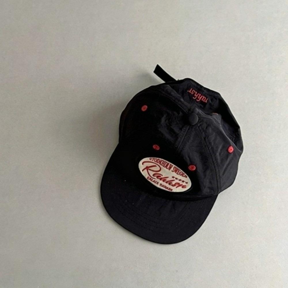 Sun Protection Lightweight Duckbill Cap Embroidered Letters Candy Color Peaked Caps Daily