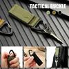 Nylon Webbing Carabiner Gloves Hook Outdoor Tactical Glove Climbing Rope Anti-lost Camping Hanging Buckle Tool