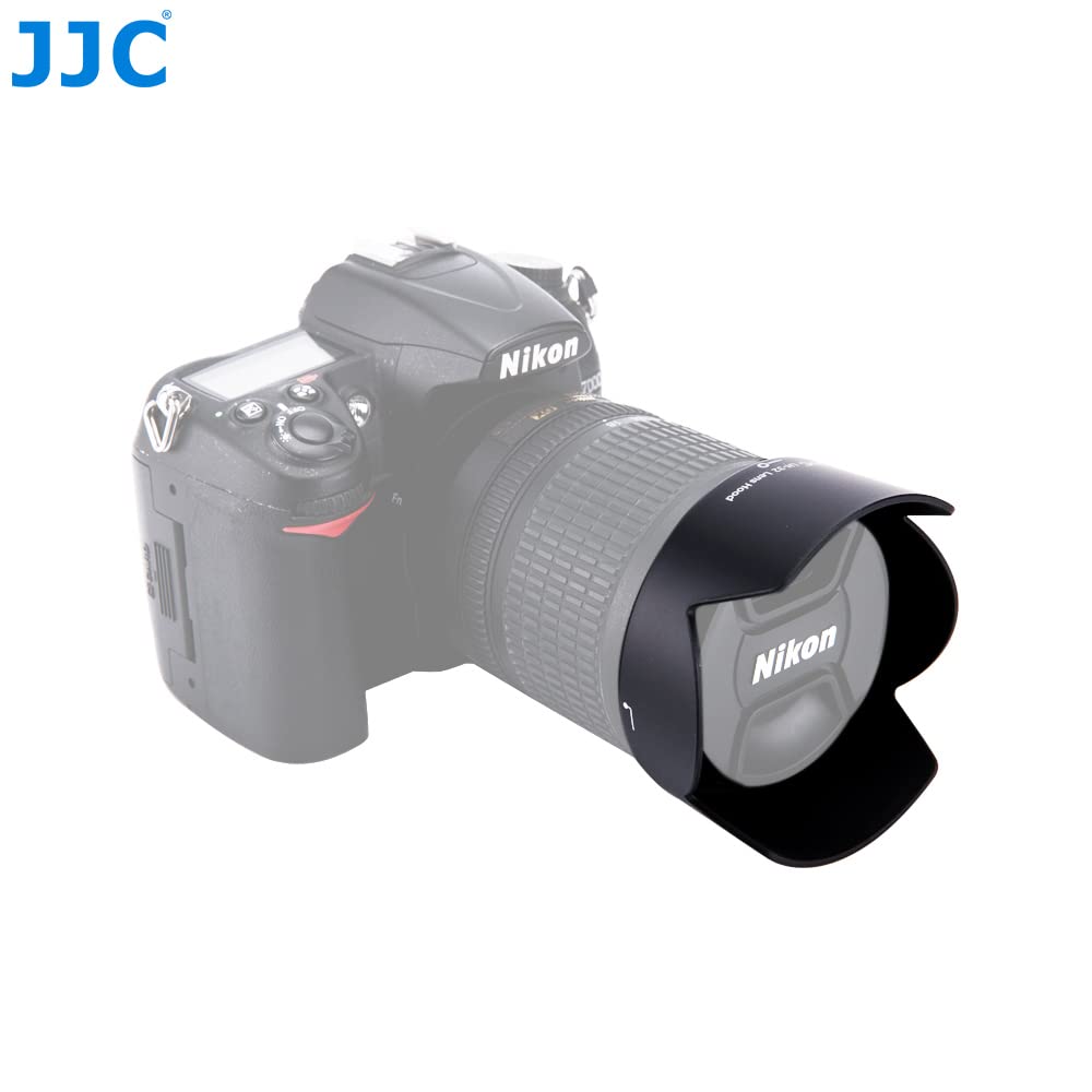 JJC Reversible Lens Hood Compatible with Nikon DX NIKKOR ED VR ED VR DX DX HB-32 AF-S 18-105mm f/3.5-5.6G / 18-140mm f/3.5-5.6G & AF-S Zoom-Nikkor