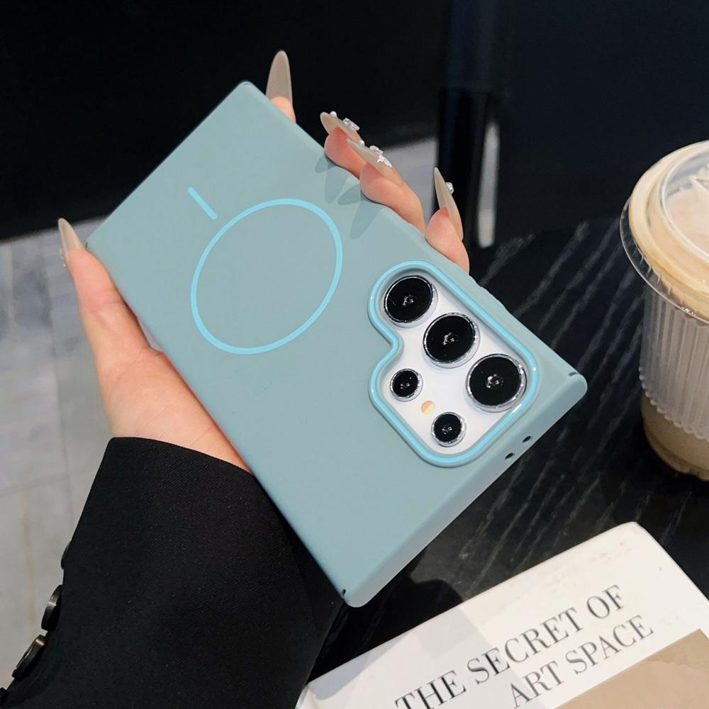 Luxury Slim Magnetic Case For Samsung Galaxy A55 A56 A26 A36 A06 A35 A25 A16 A15 5G Wirless Charging Matte Shockproof Hard Cover