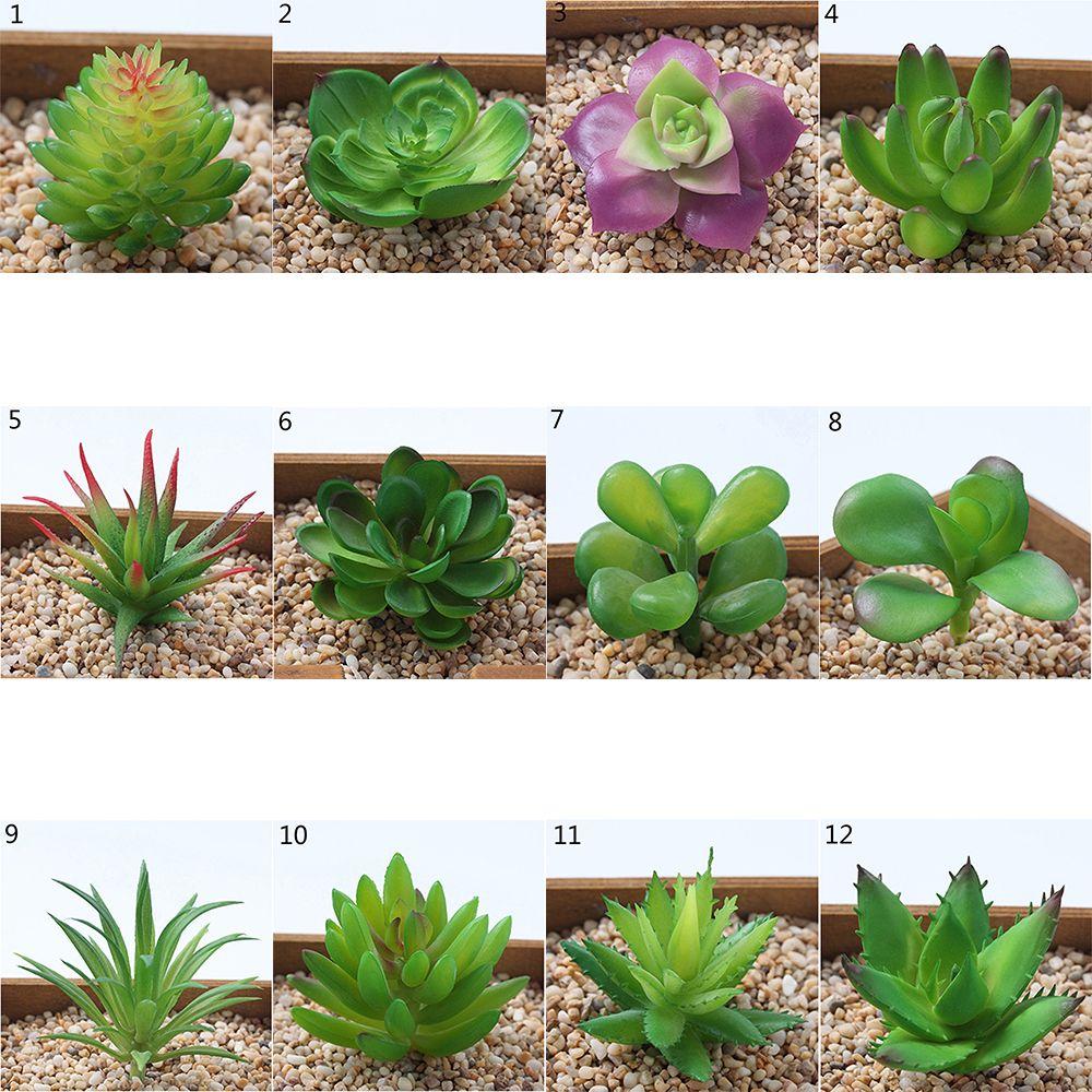 High Quality Home Decor Bonsai Fake Flowers Artificial Plants Succulents Floral Craft