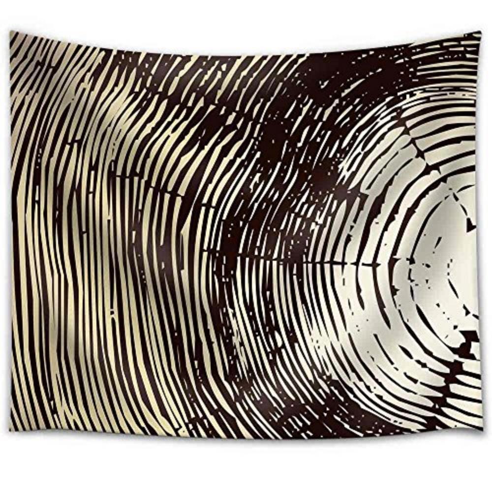 Wood Cross Section Background Tapestry Realistic Timber CrossCut Design Great for RusticInspired Home Decor