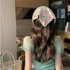 Little Daisy Headscarf Hat Multicolor Triangular Turban Scarf  for Spring Summer Outdoor