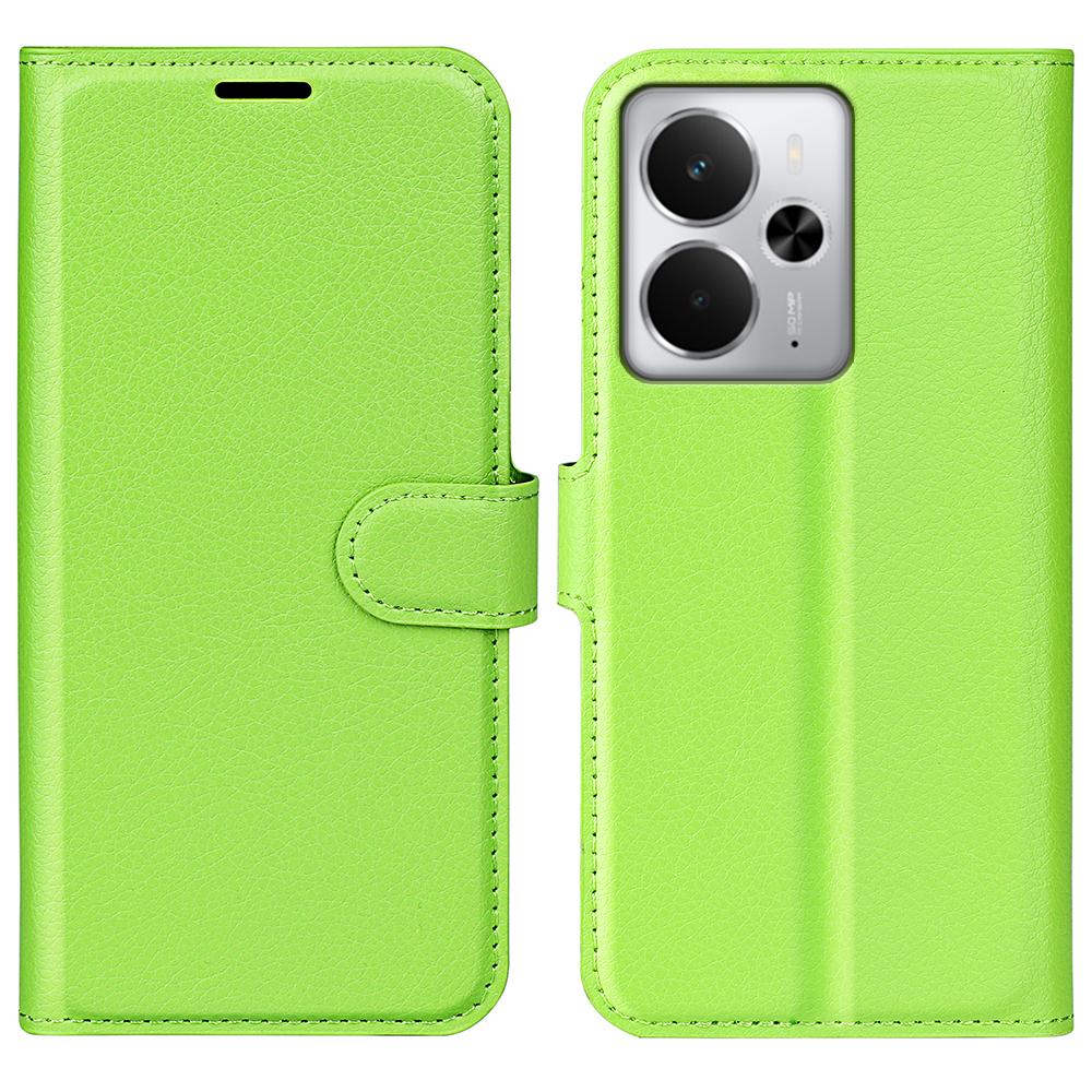 Для Realme 14 5G Чехол Текстура личи Противоударный Кожаный Чехол-кошелек для телефона