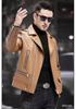 Spring and Autumn New Leather Jacket Locomotive Leather Jacket Men's Slim Fit Handsome Youth Men's Jacket Trend