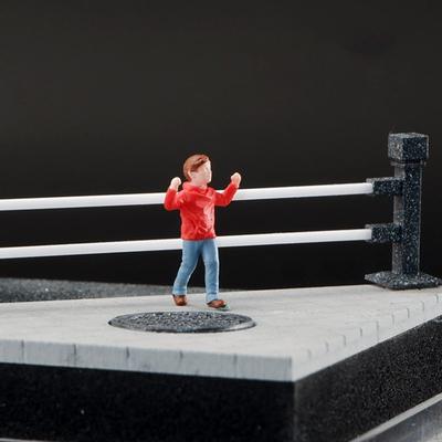 Масштаб 1/64 Диорама Фигурка Смола Модель Человека Сказочный Сад Кукольный Домик Аксессуары Настольный Декор Настольный