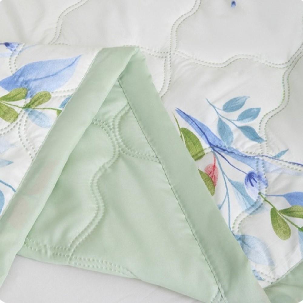 Skin Friendly Washed Cotton Quilt Floral Print Summer Blanket Bedding Cooling Quilt Bedroom