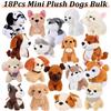 18Pcs Mini Plush Dogs Bulk Puppy Stuffed Animals Small Stuffed Cute Assorted Soft Plush Toys Doll for Puppy Birthday Party Favor