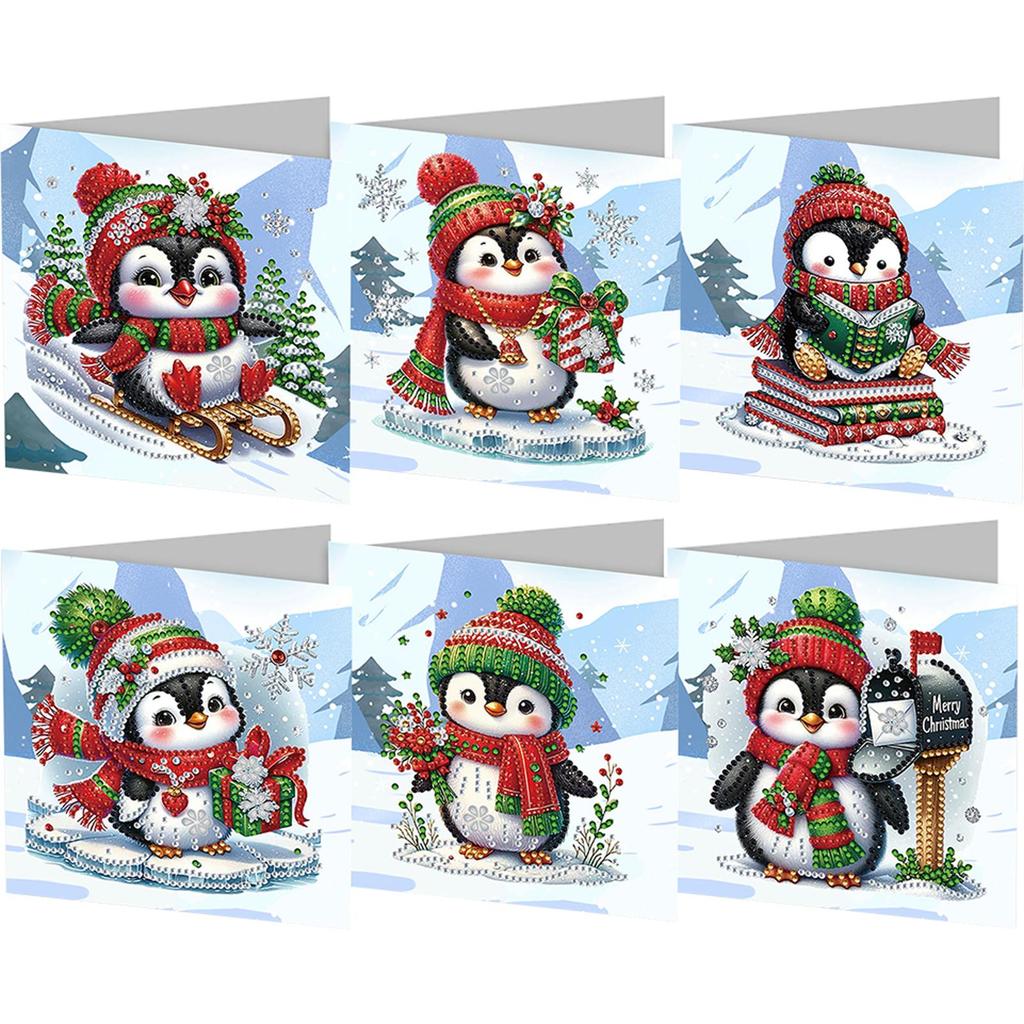 4-12 шт. 5D Стразы Искусство Поздравительная Открытка на День Рождения Ручная работа Алмазная Живопись Рождественская Фестивальная Открытка Открытка Благодарности Для Семьи А