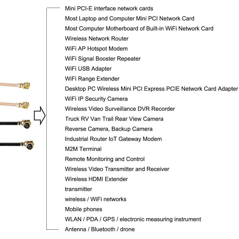 1Pcs 30cm SMA to IPX Cable RF1.13 RP SMA Female Adapter U.FL IPX Coax Cable for Wifi Router Antenna