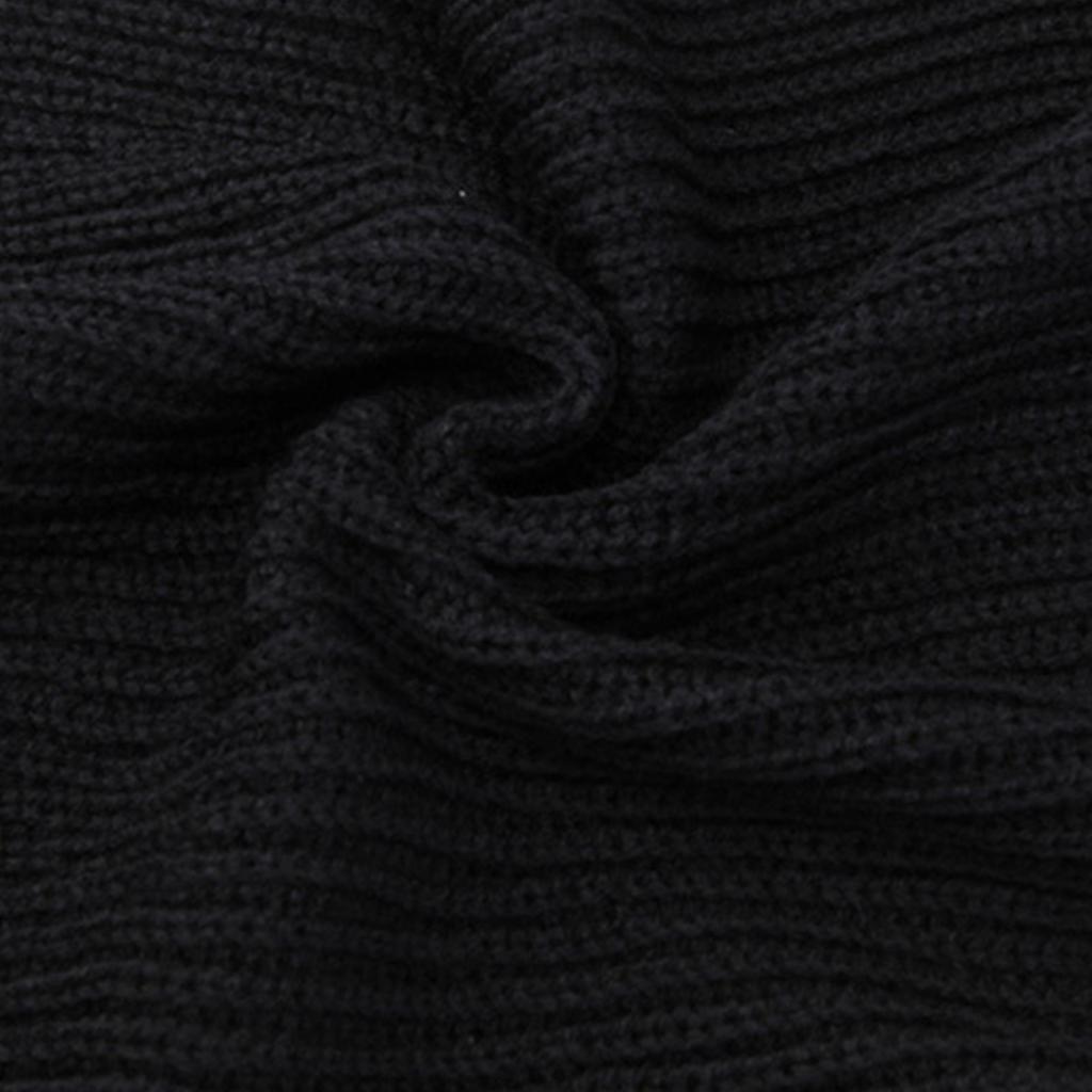 Шарф мужской зимний высококачественный однотонный теплый свитер вязаный шарф