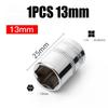 1Pcs Hand Tool Metric Key Sleeve 1/4" 6.35mm Head Drive Socket New Hex Short Socket