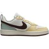 Nike Court Borough Slip Resistant Abrasion Resistant Low top Kids' Skateboarding Shoes White Yellow Sneakers HV1804-121