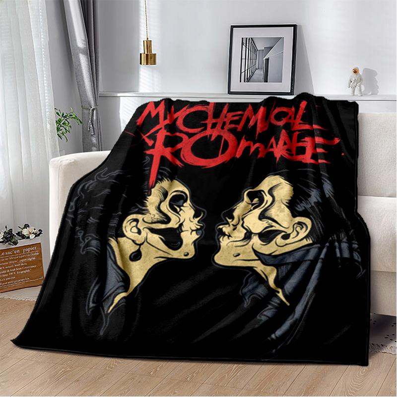 3D Мягкое плюшевое одеяло с изображением группы My Chemical Romance и Джерарда Уэя, Фланелевое одеяло-плед для гостиной, спальни, кровати, дивана