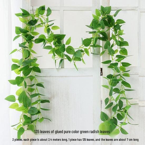 Большие Зеленые Искусственные Листья-Украшения для Плюща и Декора Крыши