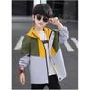 Boys Spring and Fall High Collar Handsome Rushing Jacket Middle and Large Children Long-sleeved Zipper Sports Coat